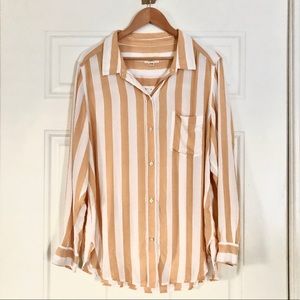 Striped Button-Up Shirt